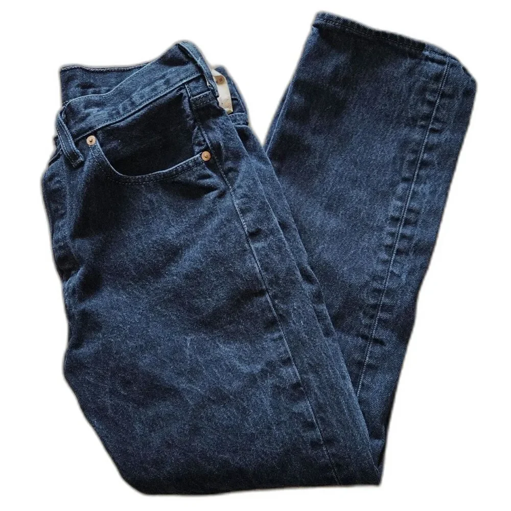 LEVI's 501 Black Button Fly Classic Jeans 31x30